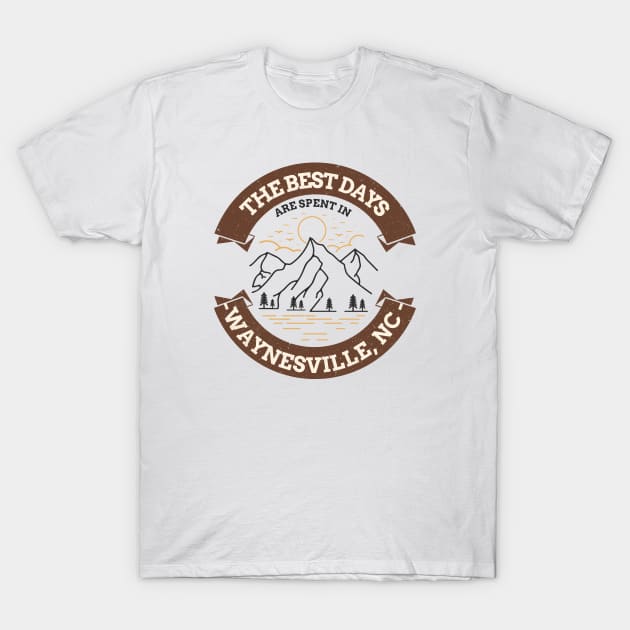 Waynesville, North Carolina T-Shirt by Mountain Morning Graphics